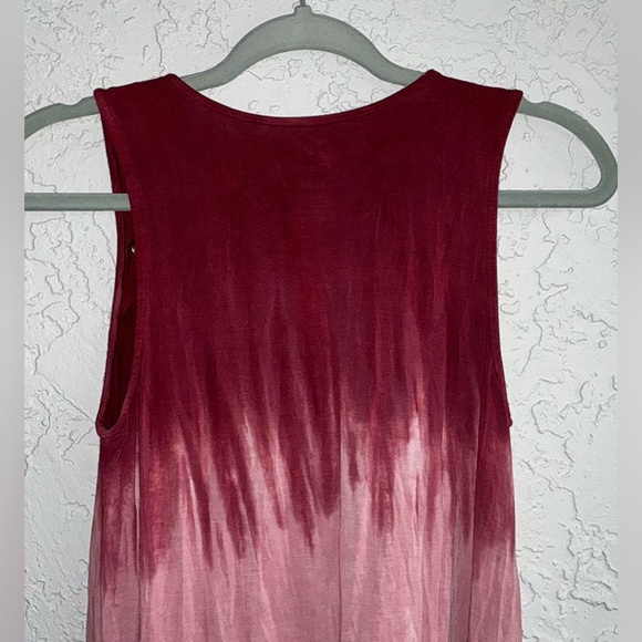 American Eagle Outfitters Soft & Sexy Burgundy to Pink Ombre Tank Top - Picture 6 of 9